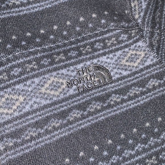 The North Face tribal print sweater jacket size L Blue - Picture 5 of 13